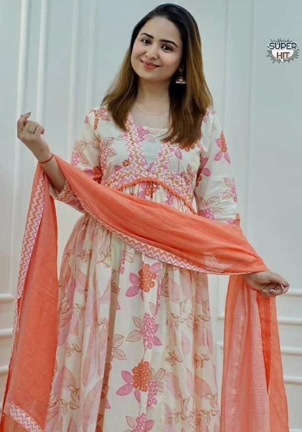 ALIA ANARKALI RAYON COTTON KURTI SET by Ready Wear